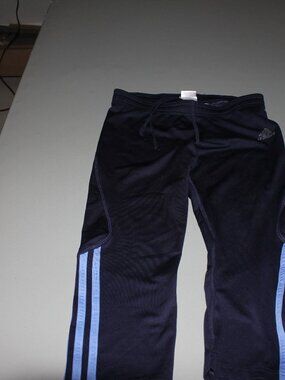 Blue Adidas Running Capris Size UK 12